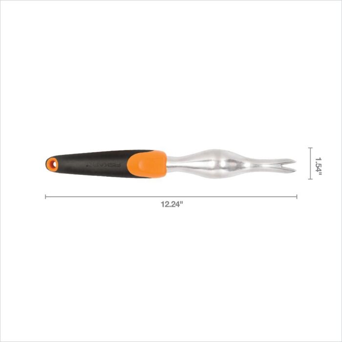 Fiskars Ergo Weeder - Heavy Duty Gardening Hand Tool with Hang Hole - Lawn and Yard Tools - Black/Orange - Image 2