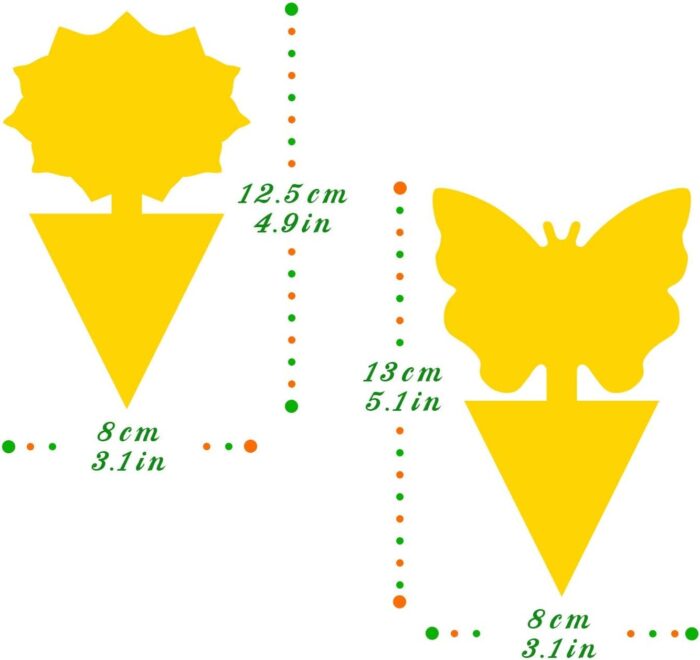 Fruit Fly Traps Fungus Gnat Traps Yellow Sticky Bug Traps 36 Pack Non-Toxic and Odorless for Indoor Outdoor Use Protect The Plant - Image 3