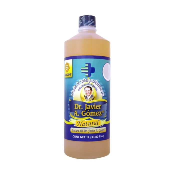 Alecos Tintura Infusion de Yerbas del Dr. Javier A. Gómez Natural frasco 1 Lt (33.80 fl oz)