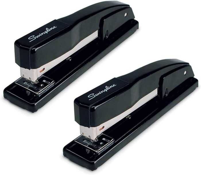 Swingline Commercial Stapler, 20 Sheet Capacity, Jam Free, Metal, 2 Pack, Black (44401AZ)