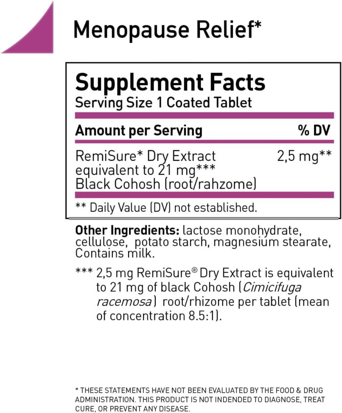 Menopause Symptoms Relief - Clinically Proven Ingredients - Menopause Supplements - Black Cohosh - Estrogen-Free - Made in Germany - 120 Tablets - Image 5