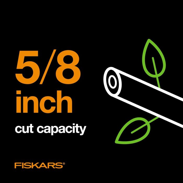 Fiskars Bypass Pruning Shears 5/8” Garden Clippers - Plant Cutting Scissors with Sharp Precision-Ground Steel Blade - Image 5