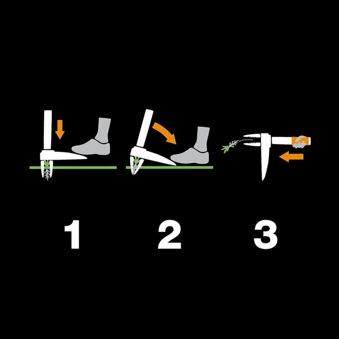 FISKARS Stand Up Weeder - Ergonomically Designed to be Easy on You but Tough on Weeds - Removes Roots and Weeds without Chemicals - Durable and Lightweight - Image 4