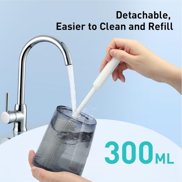 COSLUS Water Dental Flosser Pick for Teeth: 4 Modes Cordless Portable 300ML Larger Tank Water Teeth Cleaner IPX7 Waterproof Oral Irrigator Professional Flossing Cleaning Picks for Home Travel FC5360 - Image 5