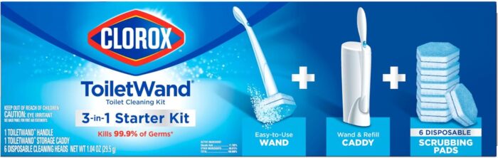 Clorox Original Cleaning System, ToiletWand, Storage Caddy, 6 Refill Heads (Package May Vary) - Image 2