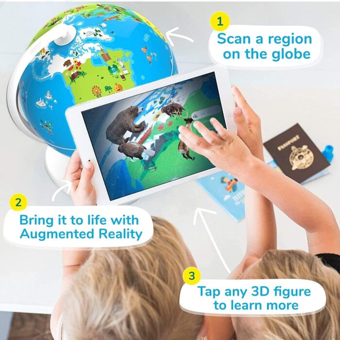 PlayShifu Educational Globe for Kids - Orboot Earth (Globe + App) Interactive AR World Globe | 400 Wonders, 1000+ Facts | STEM Toy Gifts for Kids 4-10 Years | No Borders, No Names on Orboot Globe - Image 5