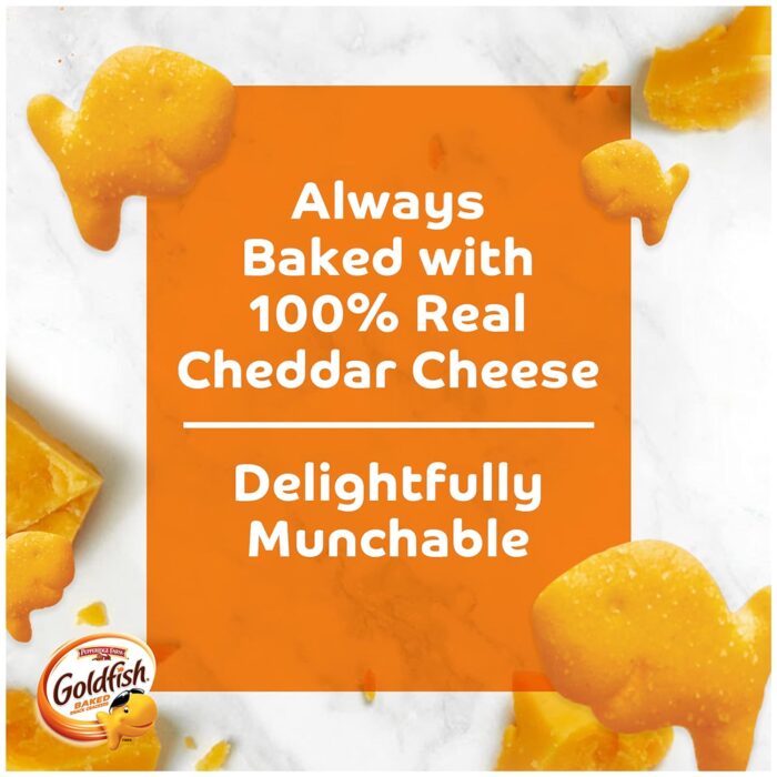 Goldfish Cheddar Crackers, 27.3 oz carton, 2 CT box - Image 2