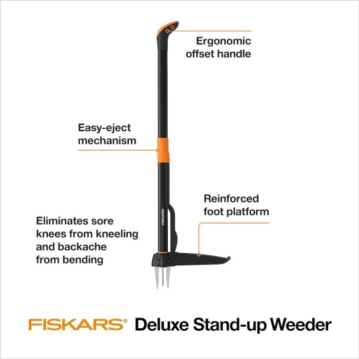 FISKARS Stand Up Weeder - Ergonomically Designed to be Easy on You but Tough on Weeds - Removes Roots and Weeds without Chemicals - Durable and Lightweight - Image 2