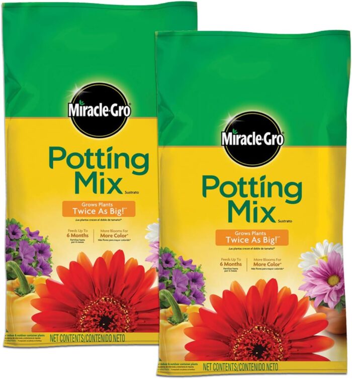 Miracle-Gro Potting Mix, 8 qt. (2 Pack)