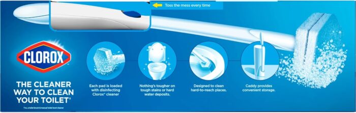 Clorox Original Cleaning System, ToiletWand, Storage Caddy, 6 Refill Heads (Package May Vary) - Image 3