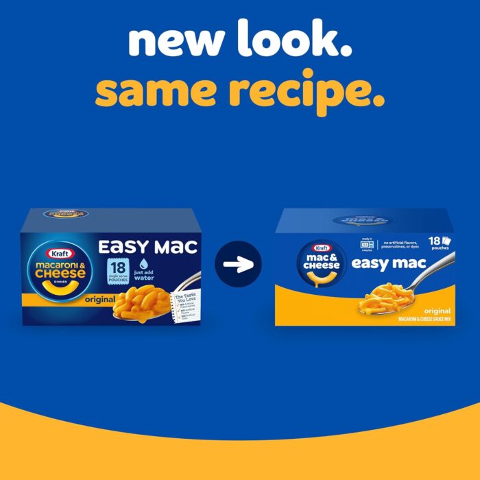 Kraft Easy Mac Microwavable Macaroni & Cheese (6.7oz Packets, Pack of 18) - Image 2