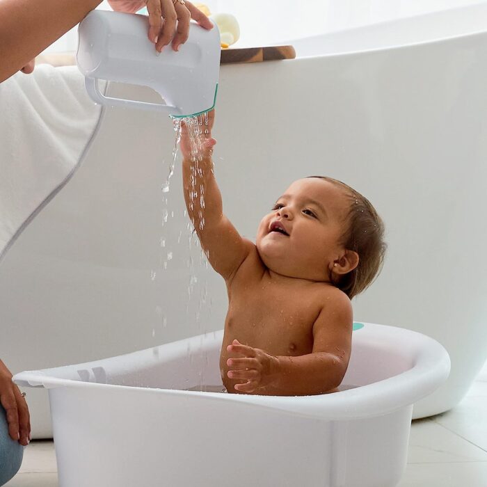 Frida Baby Control The Flow Polypropylene ABS Rinser|Bath Time Rinse Cup with Easy Grip Handle and Removable Rain Shower - Image 4