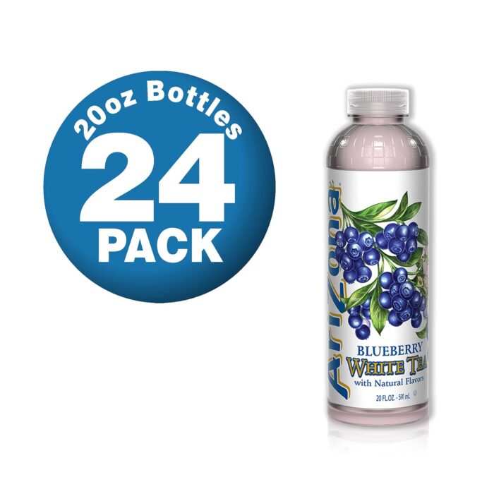 AriZona Premium Brewed Blueberry White, 20 Fl Oz, Pack of 24 - Image 5