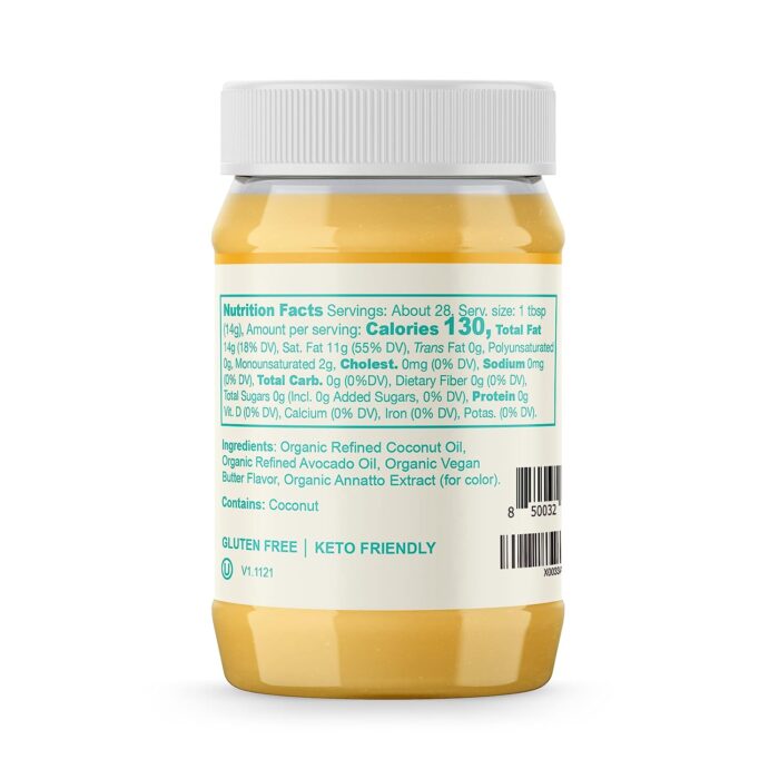 Livlo Organic Vegan Ghee - Plant Based Butter - No Refrigeration Necessary - Dairy Free, Soy Free, Gluten Free Substitute to Ghee and Butter - 14 oz. - Image 3