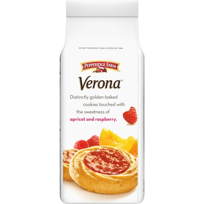 Pepperidge Farm Verona Apricot Raspberry Thumbprint Cookies, 6.75 oz. Bag - Image 6