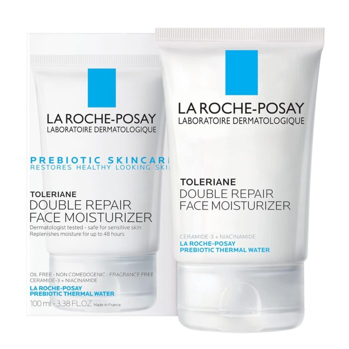 La Roche-Posay Toleriane Double Repair Face Moisturizer | Daily Moisturizer Face Cream with Ceramide and Niacinamide for All Skin Types | Oil Free | Fragrance Free - Image 2