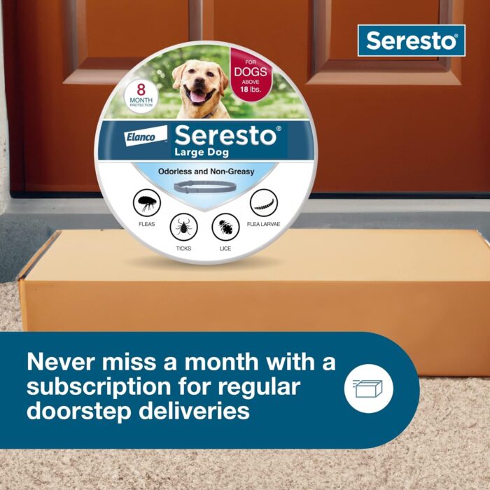 Seresto Large Dog Vet-Recommended Flea & Tick Treatment & Prevention Collar for Dogs Over 18 lbs. | 8 Months Protection - Image 7