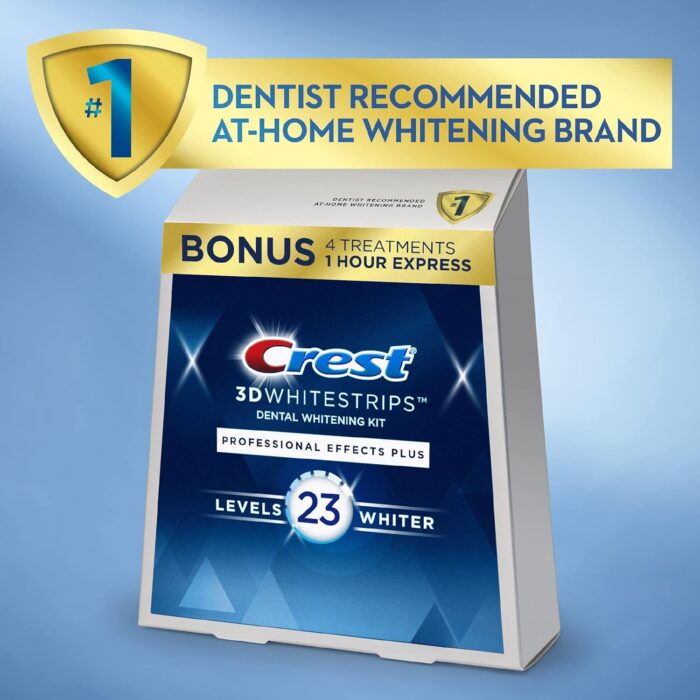 Crest 3D Whitestrips, Professional Effects Plus, Teeth Whitening Strip Kit, 48 Strips (24 Count Pack) - Image 6