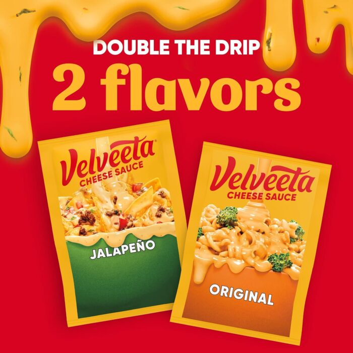 Velveeta Original Melting Cheese Sauce Pouches (3 ct Box, 4 oz Packets) - Image 6