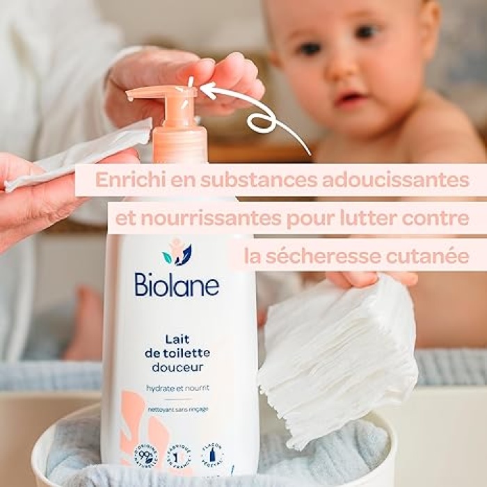 Biolane Baby Gentle Cleansing Milk 750ml Bottle - Image 3