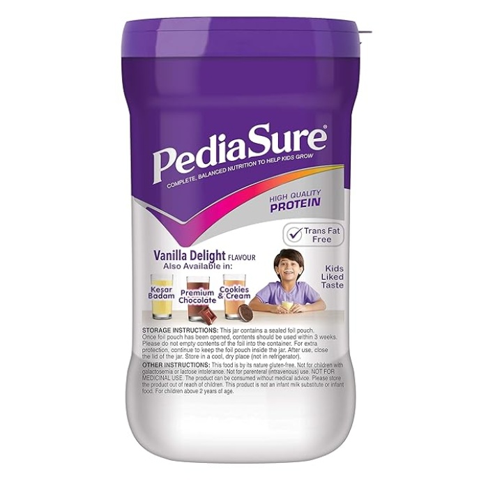 Pediasure Vanilla Delight 200g/7.05oz - Plastic Jar - For Kids 2 Years to 10 Years - Image 2