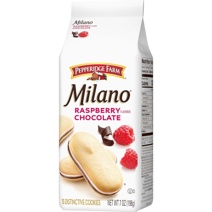 Pepperidge Farm Milano Cookies, Raspberry Chocolate, 7 oz. Bag - Image 7