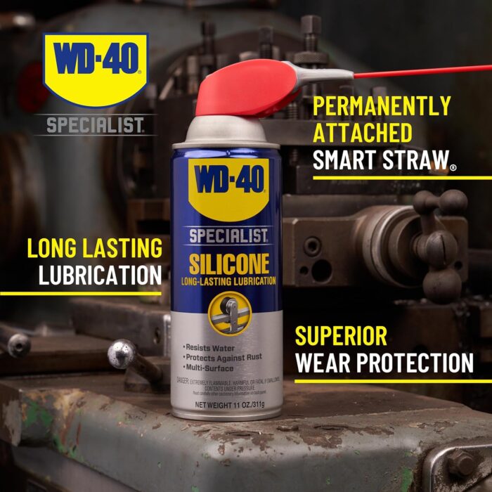 WD-40 Specialist Silicone Lubricant with SMART STRAW SPRAYS 2 WAYS, 11 OZ - Image 2