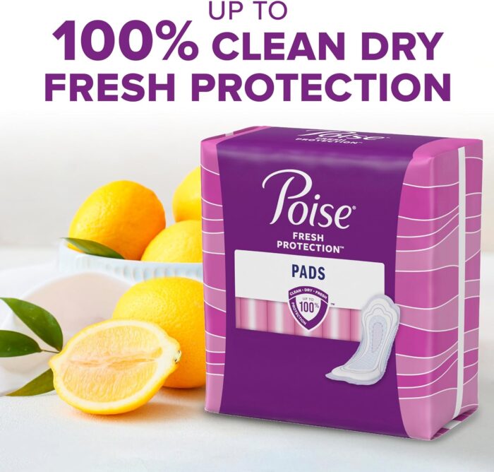 Poise Incontinence Pads & Postpartum Incontinence Pads, 5 Drop Maximum Absorbency, Long Length, 128 Count (2 Packs of 64), Packaging May Vary - Image 7