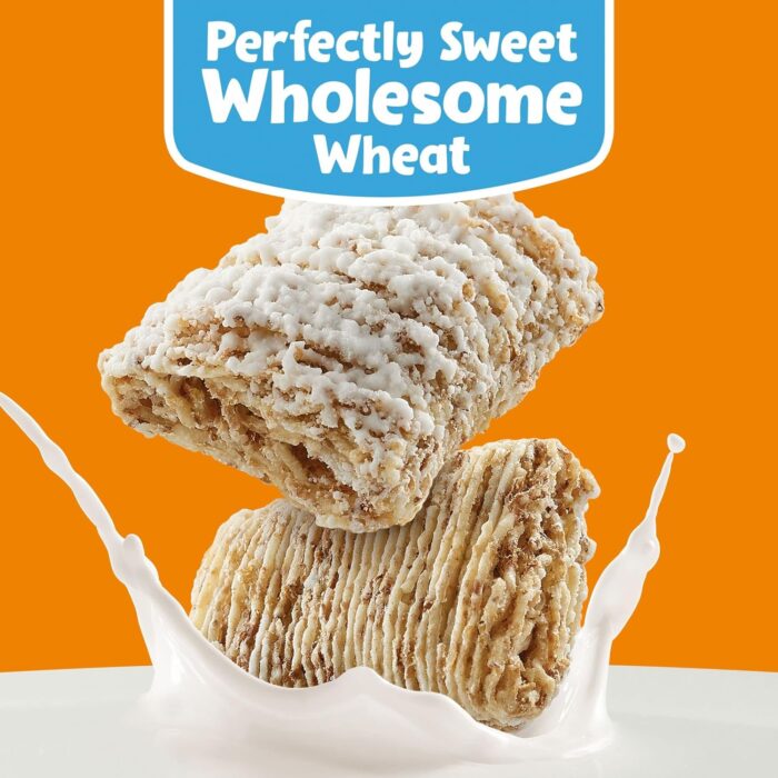 Kellogg's Frosted Mini-Wheats Cold Breakfast Cereal, Whole Grain, High Fiber Cereal, Kids Snacks, Original (4 Boxes) - Image 5