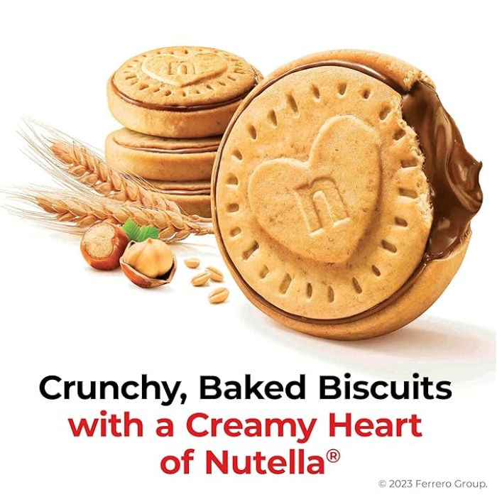 Nutella Biscuits, Hazelnut Spread with Cocoa, Sandwich Cookies, 20-Count Bag - Image 2