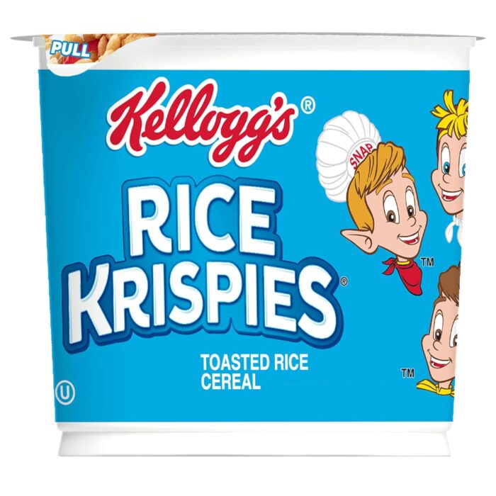 Kellogg's Rice Krispies Breakfast Cereal Cups, Kids Snacks, Cereal Cup to Go, Original, 15.6oz Case (12 Cups) - Image 6