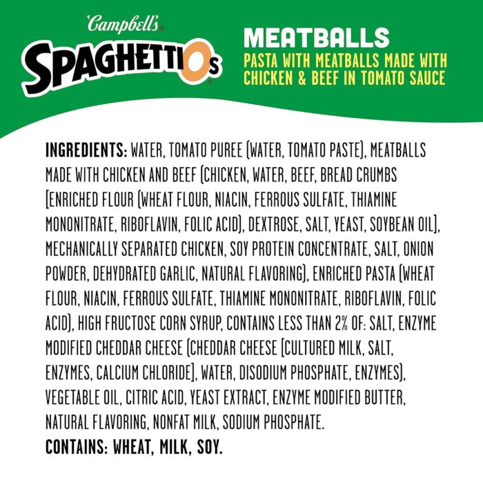 SpaghettiOs Canned Pasta with Meatballs, 15.6 oz Can (Pack of 12) - Image 6