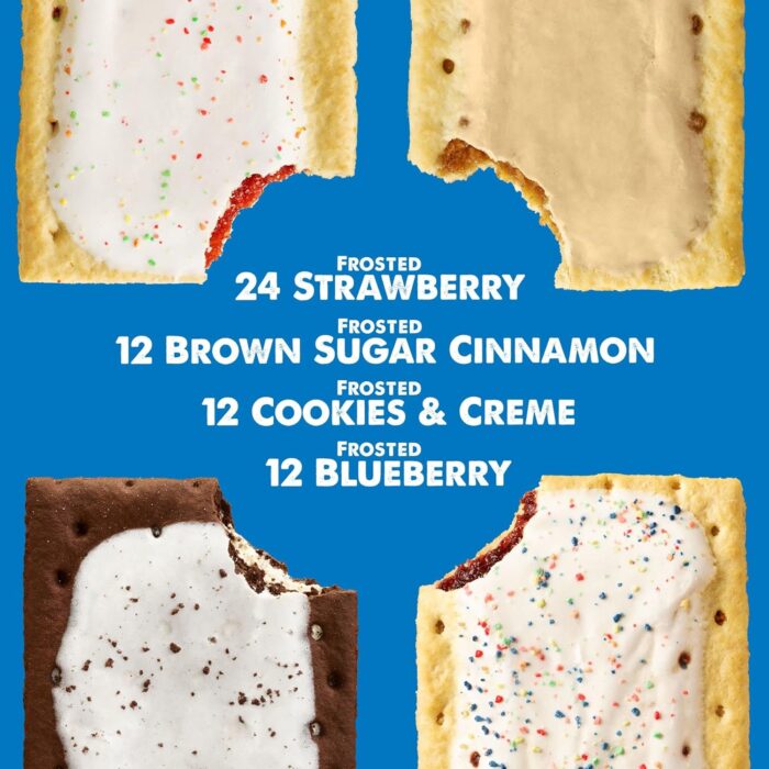 Pop-Tarts Toaster Pastries, Breakfast Foods, Kids Snacks, Variety Pack (5 Boxes, 60 Pop-Tarts) - Image 3