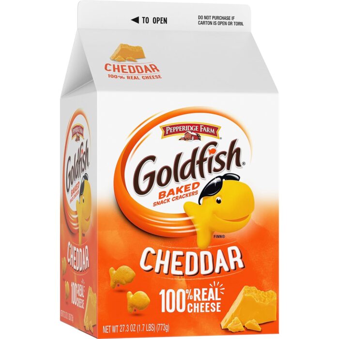 Goldfish Cheddar Crackers, 27.3 oz carton, 2 CT box - Image 8