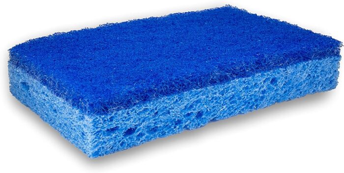 Amazon Basics Non-Scratch Sponges, 6-Pack, Blue - Image 4