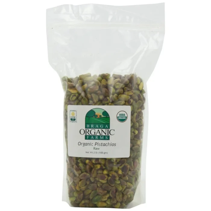 Braga Organic Farms Organic Raw Pistachios Kernels 2 lb. bag